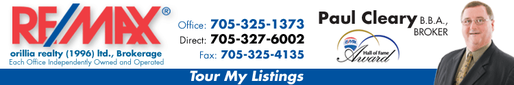 Orillia, Severn, Ramara, Oro-Medonte properties for sale, Paul Cleary, Broker, Re/Max orillia